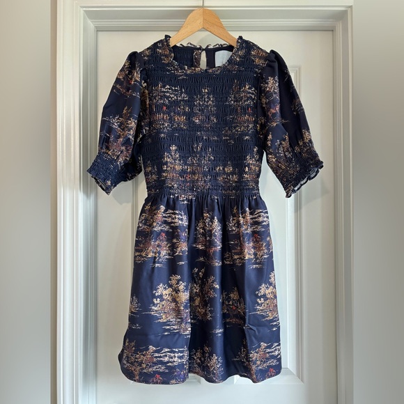 NWOT Hill House Home The Vivi Nap Dress in Navy Equestrian Toile - Picture 6 of 7